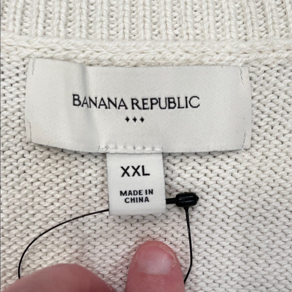 Banana Republic Ivory Bell-Sleeve Cardigan Sweater/NWT/XXL - Picture 10 of 15